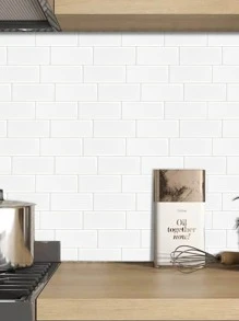 1 miếng dán tường 3D chống thấm nước - trắng - Xem 1