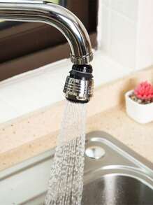 Kitchen gadgets 2/3 Mode Faucet 360 Degree Rotation Filter Extension Tube Shower Water Saving Tap Universal Kitchen Accessories - Silver - View 1