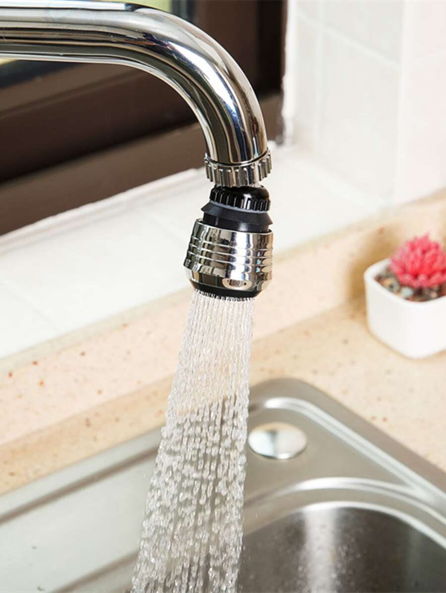 Kitchen gadgets 2/3 Mode Faucet 360 Degree Rotation Filter Extension Tube Shower Water Saving Tap Universal Kitchen Accessories - Silver - View 1