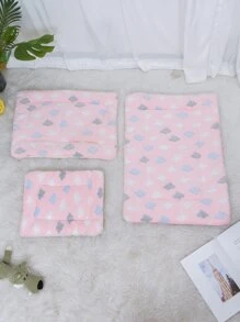 1 tấm lót thùng thú cưng in hình đám mây - Hồng - Xem 5