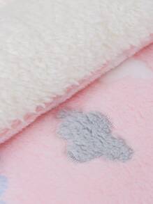 1 tấm lót thùng thú cưng in hình đám mây - Hồng - Xem 4