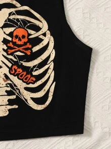 Muchica Áo hai dây Lễ Các Thánh Lá thư Giải trí - màu đen - Xem 4