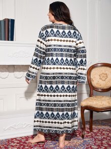 Plus Geo Print Nightdress
