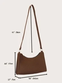 Felt Tối giản Cái túi - Cà phê nâu - Xem 3