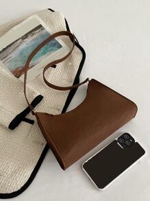 Felt Tối giản Cái túi - Cà phê nâu - Xem 5