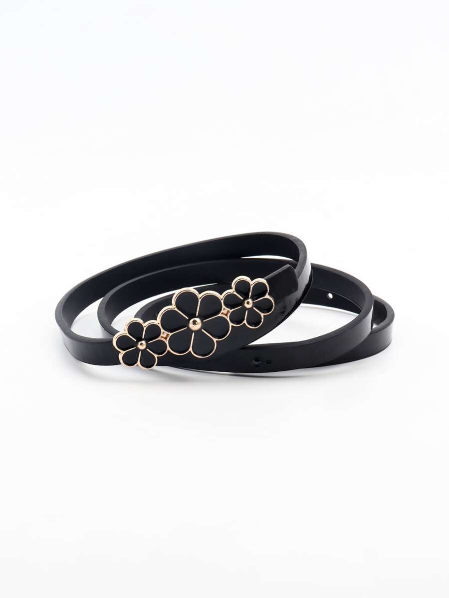 Pasek z klamrą kwiatową Eleganckie Walentynki