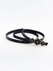 Pasek z klamrą kwiatową Eleganckie Walentynki