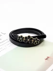 Pasek z klamrą kwiatową Eleganckie Walentynki