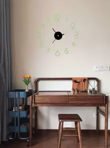 1 chiếc đồng hồ treo tường phát sáng trong bóng tối lễ Phục sinh - màu xanh lá - Xem 2
