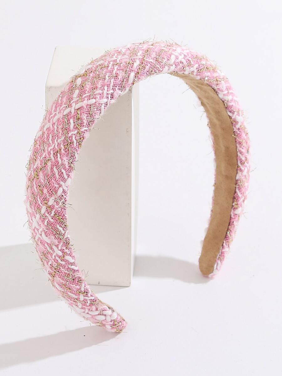 Diadema elegante con patrón de cuadros - Multicolor - Ver 1