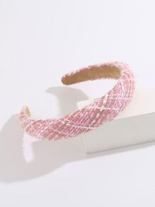 Diadema elegante con patrón de cuadros - Multicolor - Ver 2