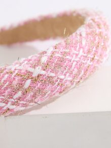 Diadema elegante con patrón de cuadros - Multicolor - Ver 3