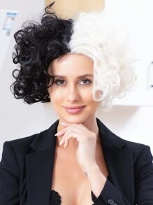 短卷人造假髮 - 彩色 - 查看 7