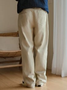 DAZY Men Zipper Fly Straight Leg Pants, Back To School