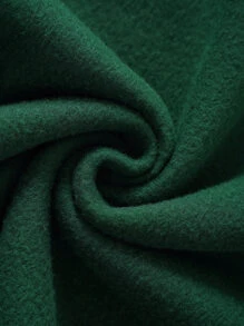 SHEIN EZwear Letter Graphic Contrast Collar Thermal Lined Sweatshirt