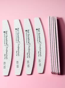 NailSunshine 10 piezas Lima de uña grano 80/80