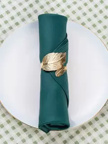 Set van 2-24 gouden metalen servetringen in bladvorm, glanzende servetringen voor een elegante tafelsetting, geschikt voor Kerstmis, Pasen, bruiloften, feesten en creatieve vakantiecadeaus.