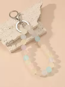 Móc khóa charm đeo tay cườm - Nhiều màu - Xem 1