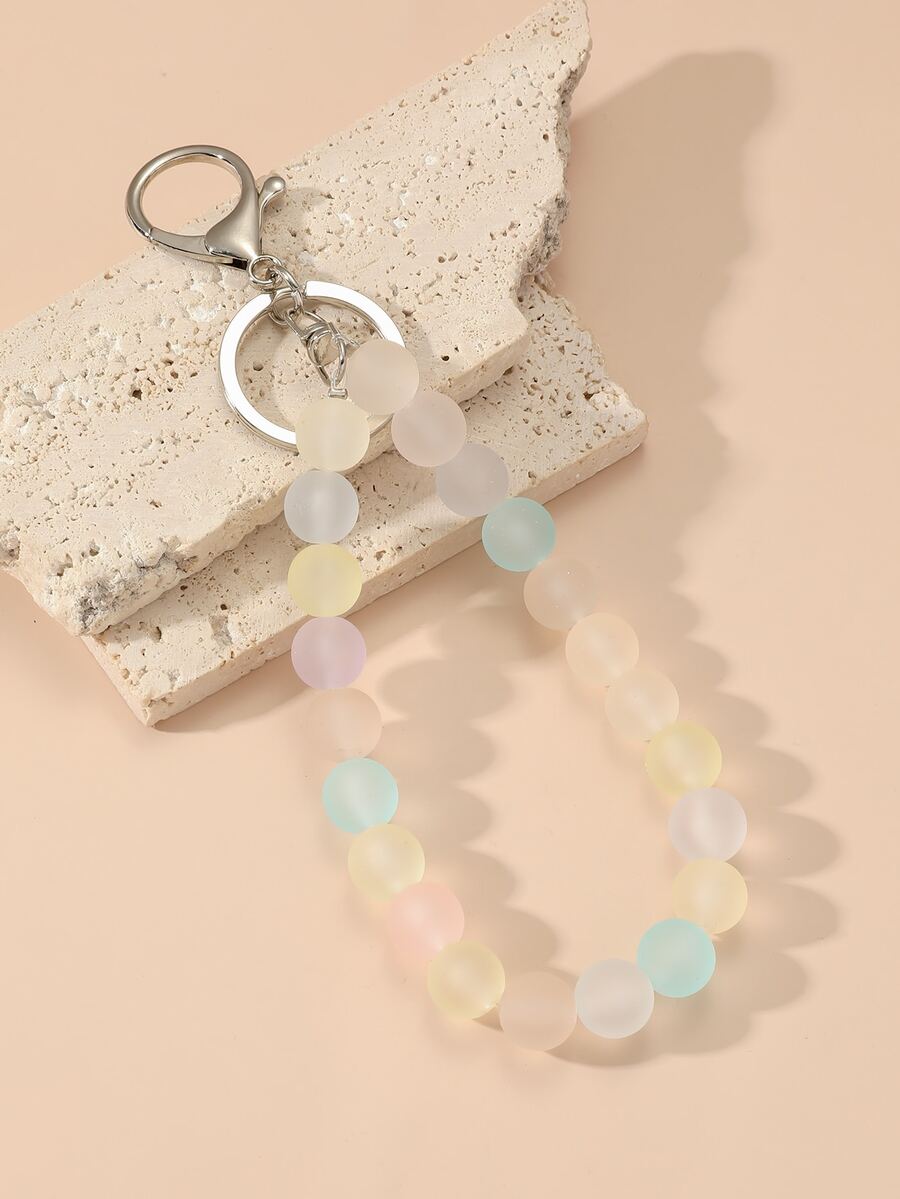 Móc khóa charm đeo tay cườm - Nhiều màu - Xem 1