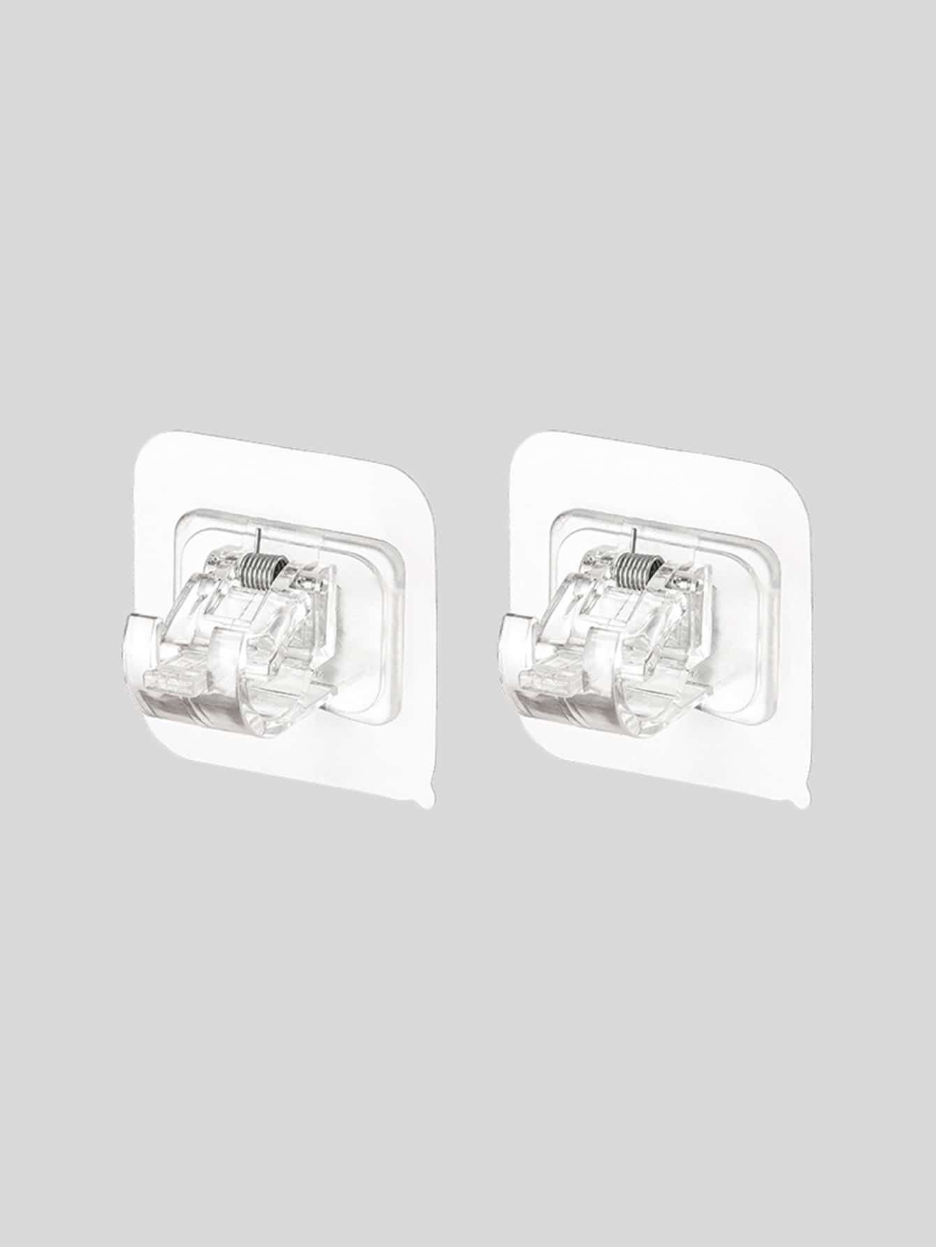 Giá Treo Thanh Treo Màn, Giá Treo Móc Treo Màn Tự Dính, Móc Thanh Treo Màn Không Cần Đinh, Giá Treo Tường, Móc Thanh Treo Khăn Cho Phòng Tắm Nhà Và Khách Sạn - Trong sáng - Xem 1