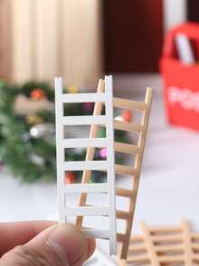 2pcs Christmas Ladder Design Random Decoration Craft - Multicolor - View 2