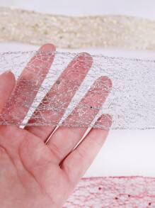 1pc Christmas Tree Decorative Ribbon - Silver - View 3