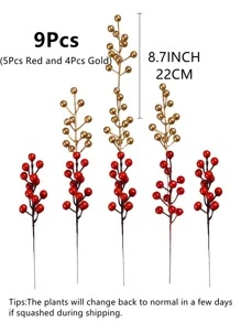 9入組人造塑膠植物