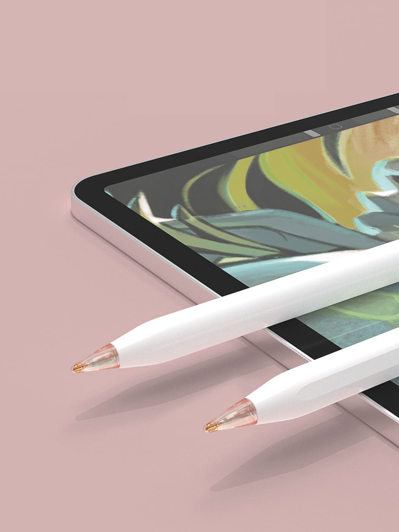 2pcs Replacement Tip Compatible With Apple Pencil - Pink - View 1