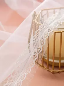 1pc Ombre Color Single Panel Curtain,Star Stripe Double-Layer Curtain For Bedroom - Multicolor - View 6