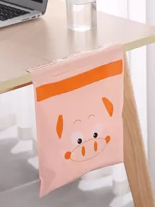 15pcs Cartoon Pig Print Car Garbage Storage Bag