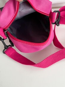 Decoração de Remendo de Letra Néon Rosa Mini, Bolsa Quadrada Leve, Moda Colarinho Branco Trabalhadores, Faculdade, Trabalho, Negócios, Transporte, Escritório, Para Aniversário, Para Casal, Para Presente de Aniversário, No Dia dos Namorados, Presente