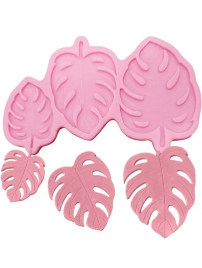1pc Silicone Mold, Tropical Leaf Design DIY Silicone Mold For Home
