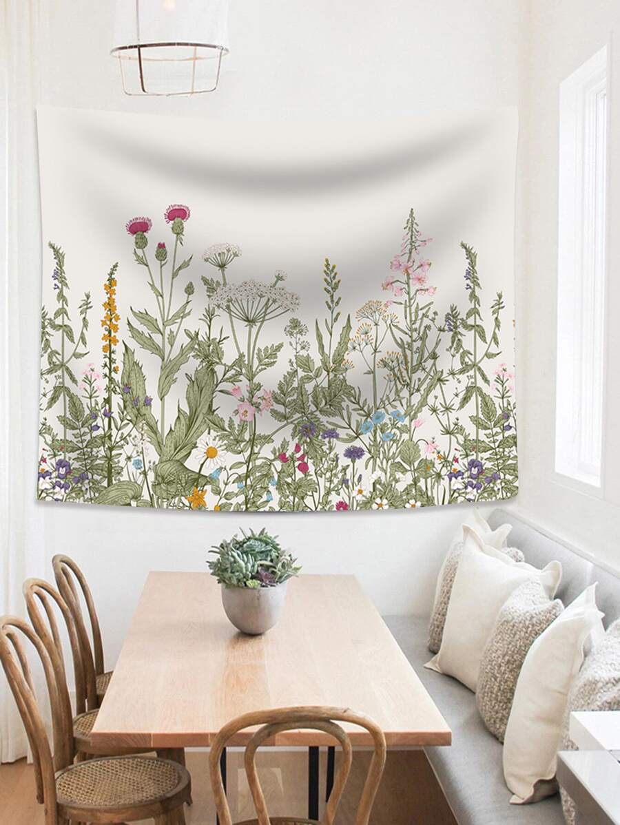 1 tấm thảm họa tiết hoa - Nhiều màu - Xem 1