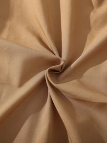 Tween Boys 1pc Zipper Hooded Padded Coat - Khaki - View 5