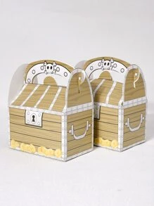 2 piezas Caja de regalo de cofre del tesoro - Multicolor - Ver 2