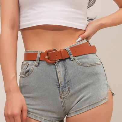 Square Buckle Belt With Punch Tool