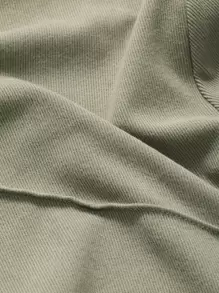 DAZY 高领缝线细节 T 恤，秋季服装长袖女式上衣