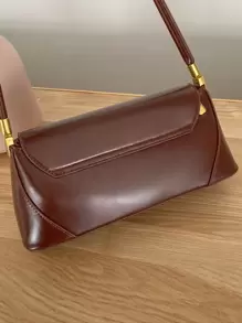 New Faux Baguette Bag, Christmas Gift, Fashionable Casual All-Match Solid Color Women's Armpit Bag With Lock Buckle, Suitable For Office Workers, White-Collars, And College Students, Shoulder Bag Office Bag & Business Casual Bag For Women, Perfect For Office, Business And Work