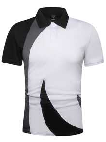 Manfinity Men Color Block Polo Shirt - Multicolor - View 4
