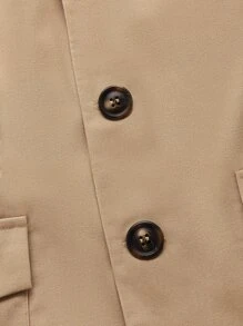 Manfinity Men Flap Pocket Blazer - Khaki - View 5