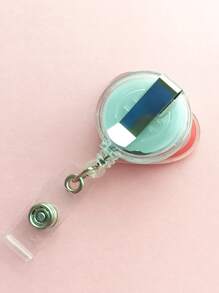 1pc Heart Pattern ID Card Buckle - Multicolor - View 3