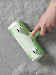 1 件随机青蛙形宠物毛发去除刷，可去除家具、地毯、猫树上的猫狗毛发 - 綠色 - 查看 3