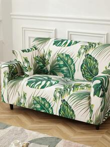 Flower Pattern Sofa Slipcover - Multicolor - View 2