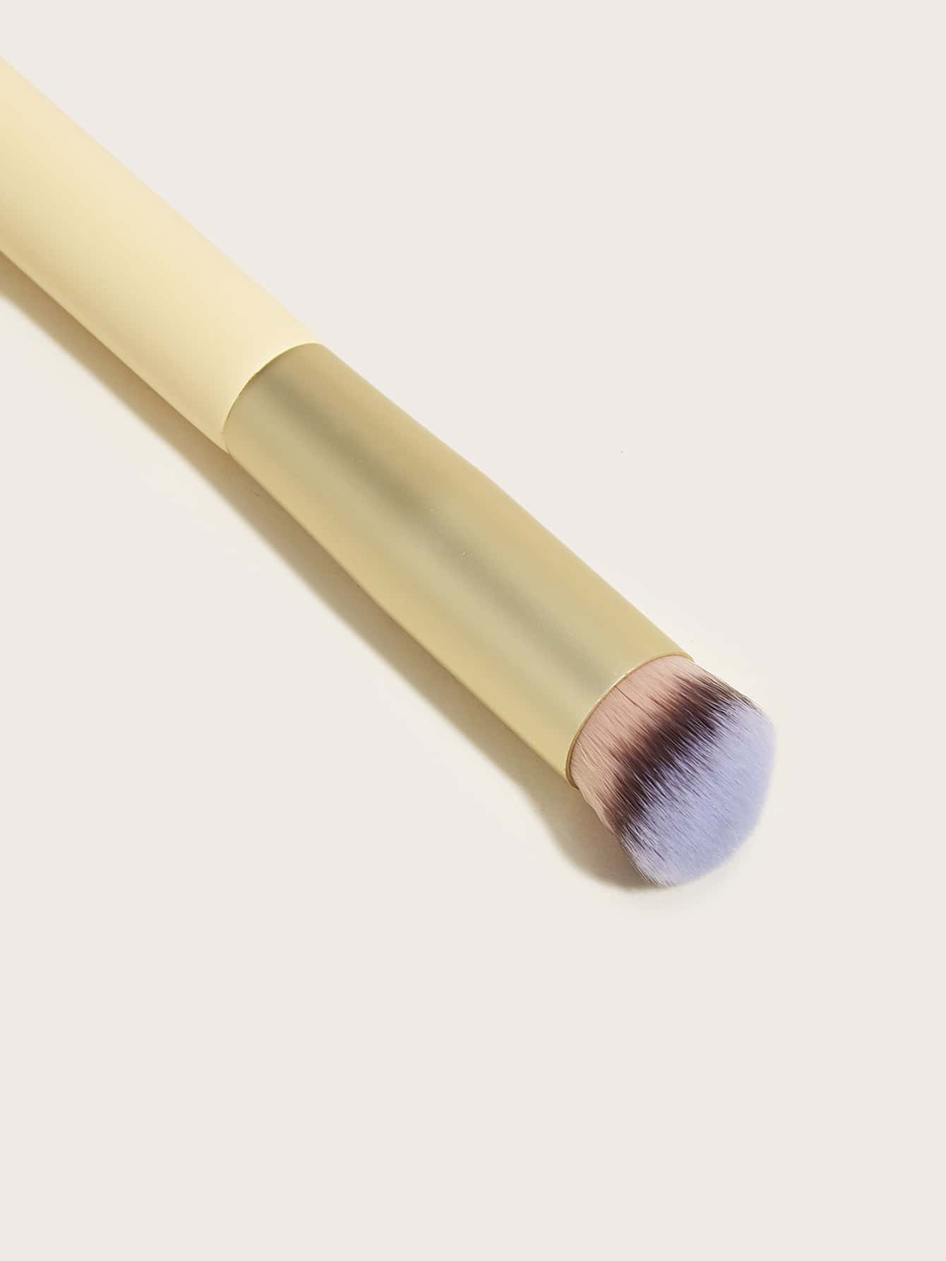 1pc Concealer Brush, Wooden, Professional, Makeup Brush, For Birthday Gifts - Yellow - View 5