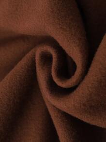 Manfinity Homme Loose Fit Men's Floral Print Thermal Sweatshirt - Coffee Brown - View 4