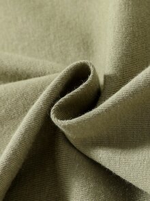 男嬰字母貼布T恤帶運動短褲 - 軍綠色 - 查看 5