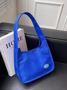 字母貼布法棍包 - 藍色 - 查看 7