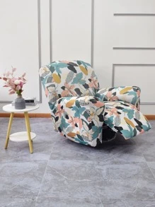 4 cái in hoa co giãn Ghế tựa - Nhiều màu - Xem 1