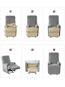 4 cái in hoa co giãn Ghế tựa - Nhiều màu - Xem 3