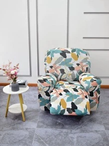 4 cái in hoa co giãn Ghế tựa - Nhiều màu - Xem 4